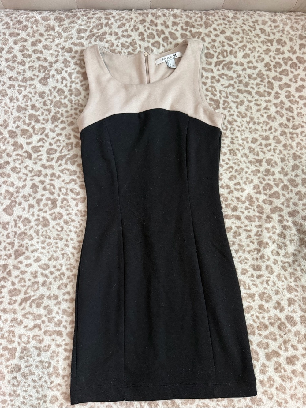 Forever 21 Colorblock Sleeveless Bodycon Dress